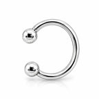 14K Gold Classic Circular Horseshoe – Daith & Septum