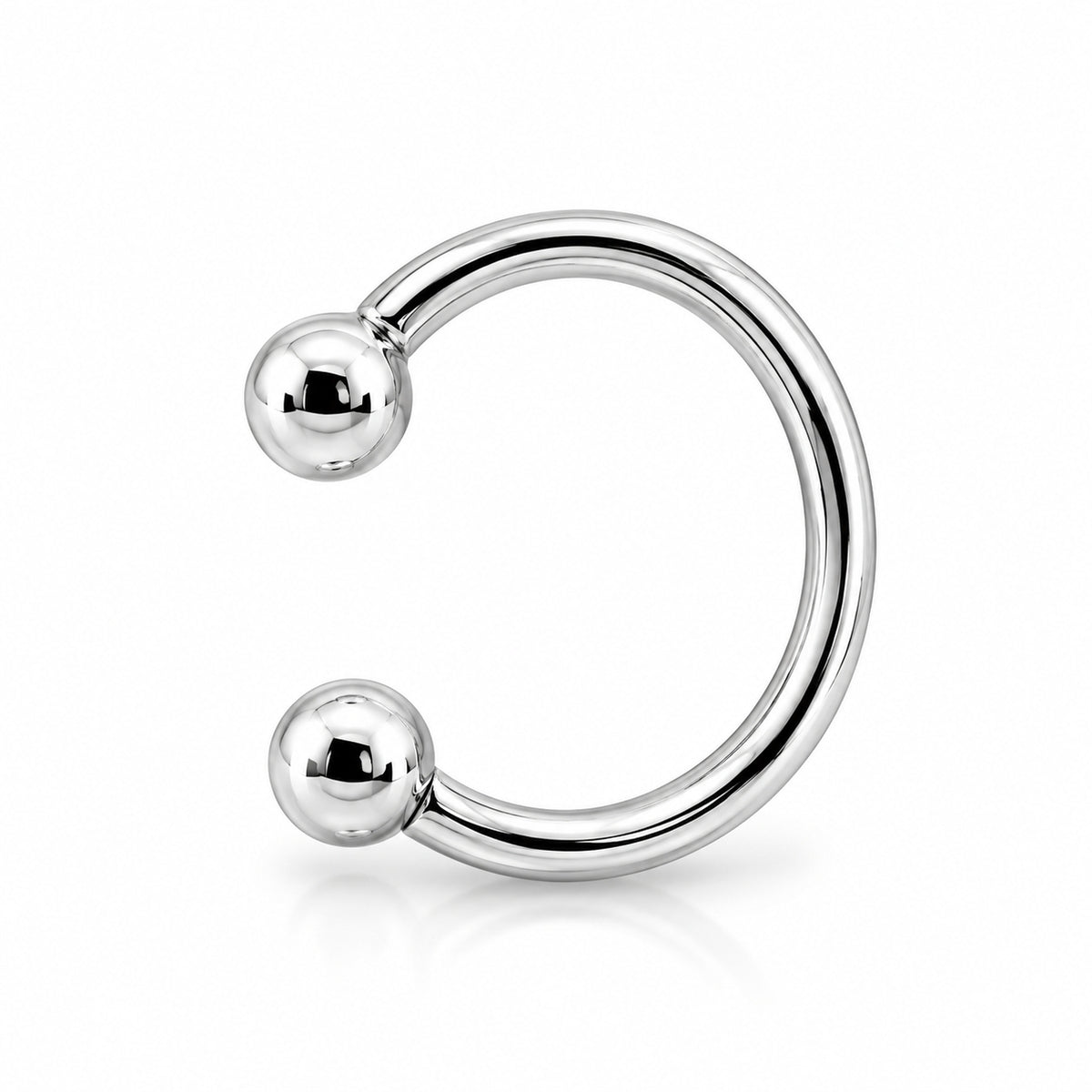 14K Gold Classic Circular Horseshoe – Daith & Septum