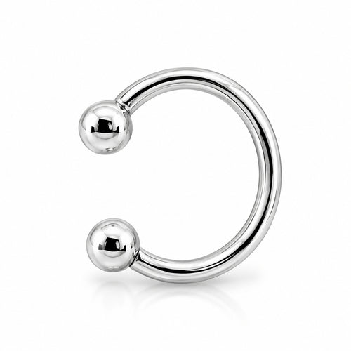 14K Gold Classic Circular Horseshoe – Daith & Septum