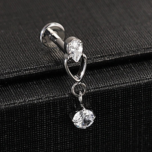 Lab_Dangling_02 ASTM F136 Titanium 16G (1.2mm) Internally Threaded Dangling Piercing Jewelry