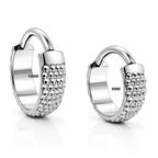 Titanium Textured Clicker Hoop