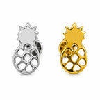 Titanium Pineapple Threadless Stud
