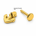 Titanium Anchor Crystal Stud