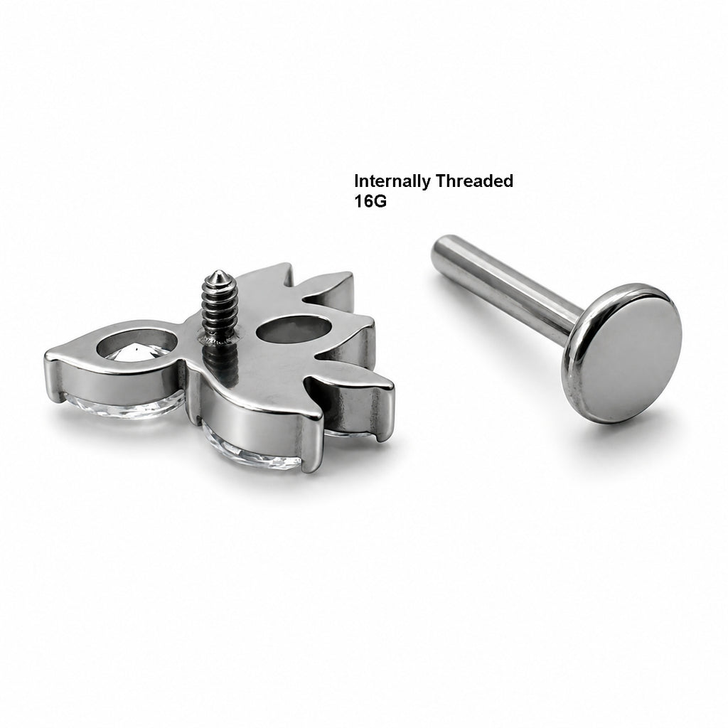 Titanium Marquise Fan Stud