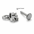 Titanium Marquise Fan Stud
