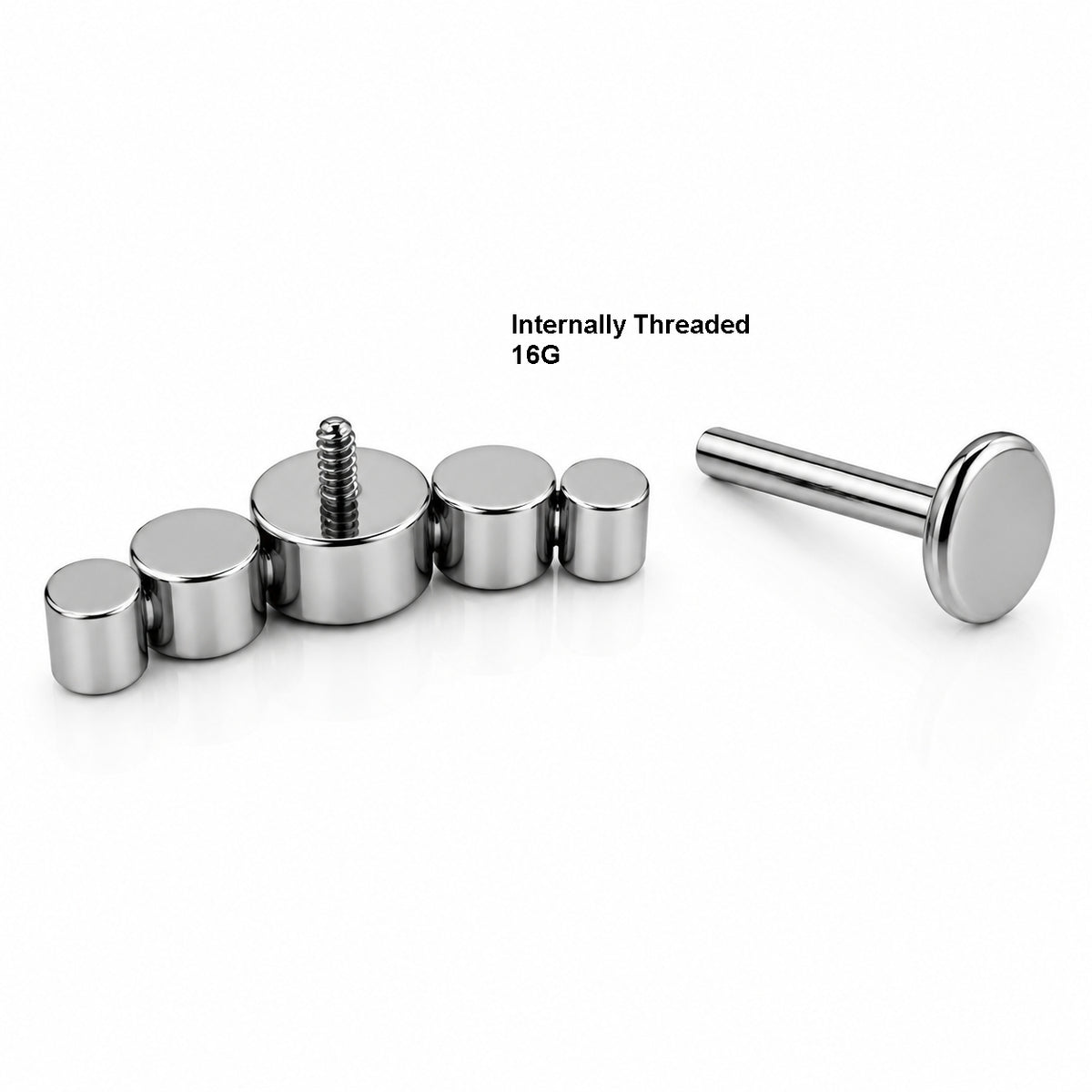 Titanium Emerald Gradient Arc Stud