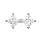 Titanium 16G (1.2MM) Internally Threaded Diamond Crystal Piercing Stud