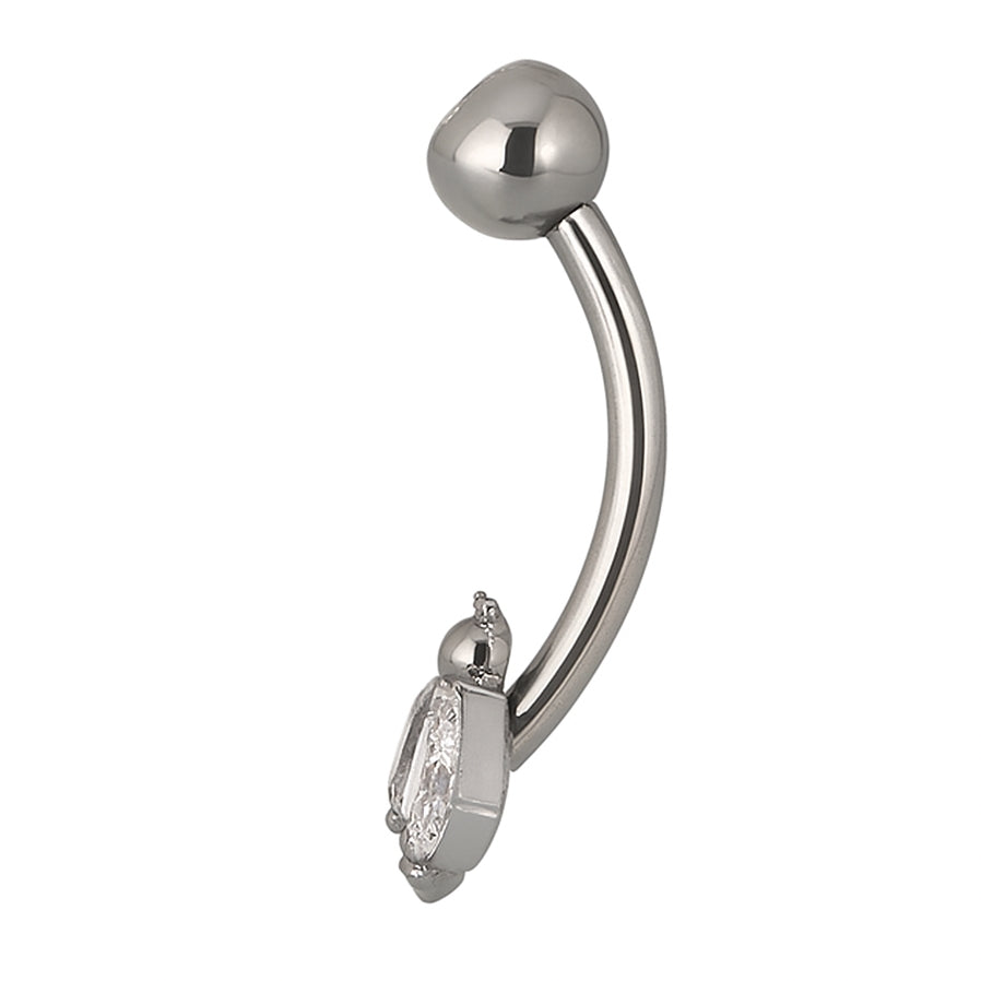 Crystal Bee Belly Piercing