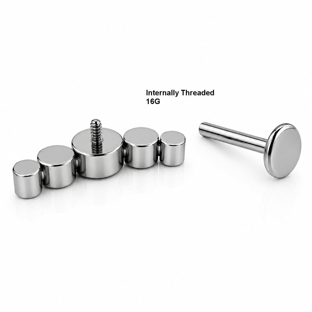 Titanium Champagne Crystal Arc Stud