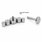 Titanium Champagne Crystal Arc Stud