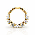 Crown Clicker Ring – For Daith &amp; Septum Piercings