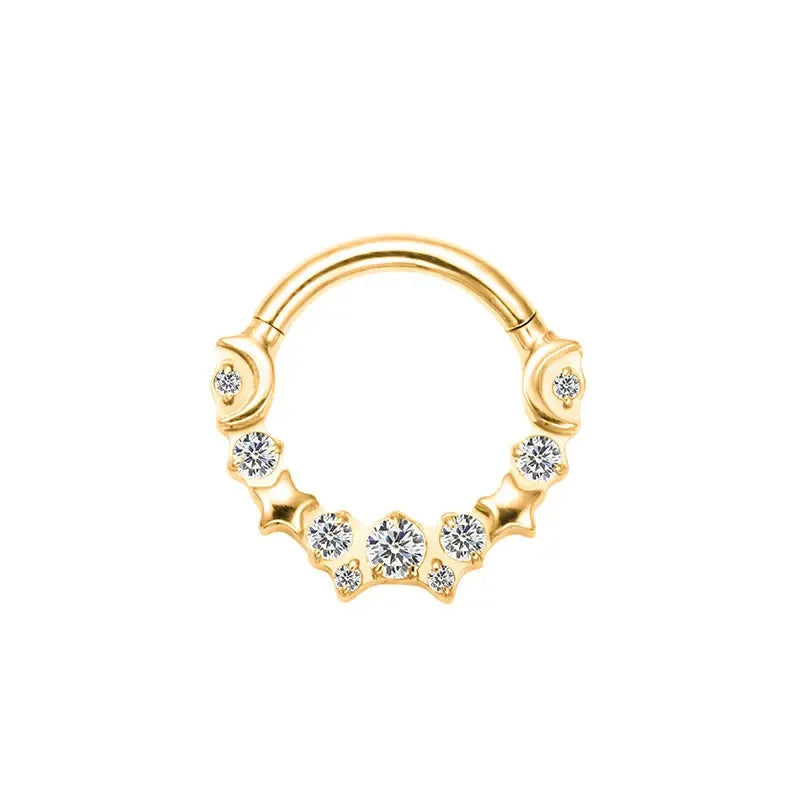Titanium Daith &amp; Septum Piercing Hoop 16G 8MM