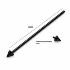 Black Titanium Industrial Piercing Bar – Spike Ends