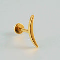 ASTM F136 Titanium 16G (1.2MM) Internally Threaded Plain Arc Shape Jewelry