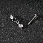 Lab_Dangling_02 ASTM F136 Titanium 16G (1.2mm) Internally Threaded Dangling Piercing Jewelry