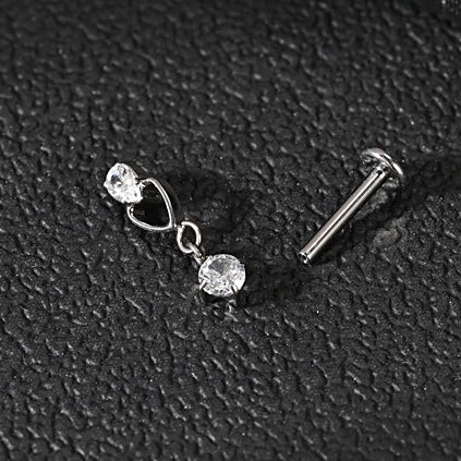 Lab_Dangling_02 ASTM F136 Titanium 16G (1.2mm) Internally Threaded Dangling Piercing Jewelry