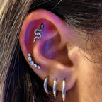 Titanium Snake Flat Back Stud – Internally Threaded
