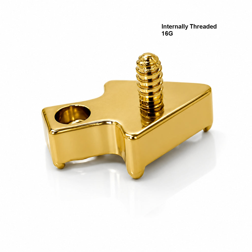 Geometric Triangle Titanium Stud