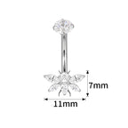 Crystal Bee Belly Piercing
