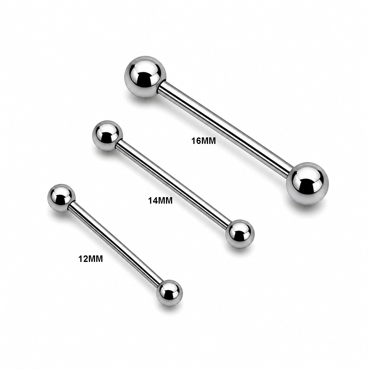 Titanium Nipple Piercing Barbell – Classic Ball Ends