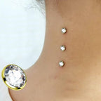 ASTM F136 Titanium Golden Swarovski Crystal Microdermal Dermal Replacement Top Only