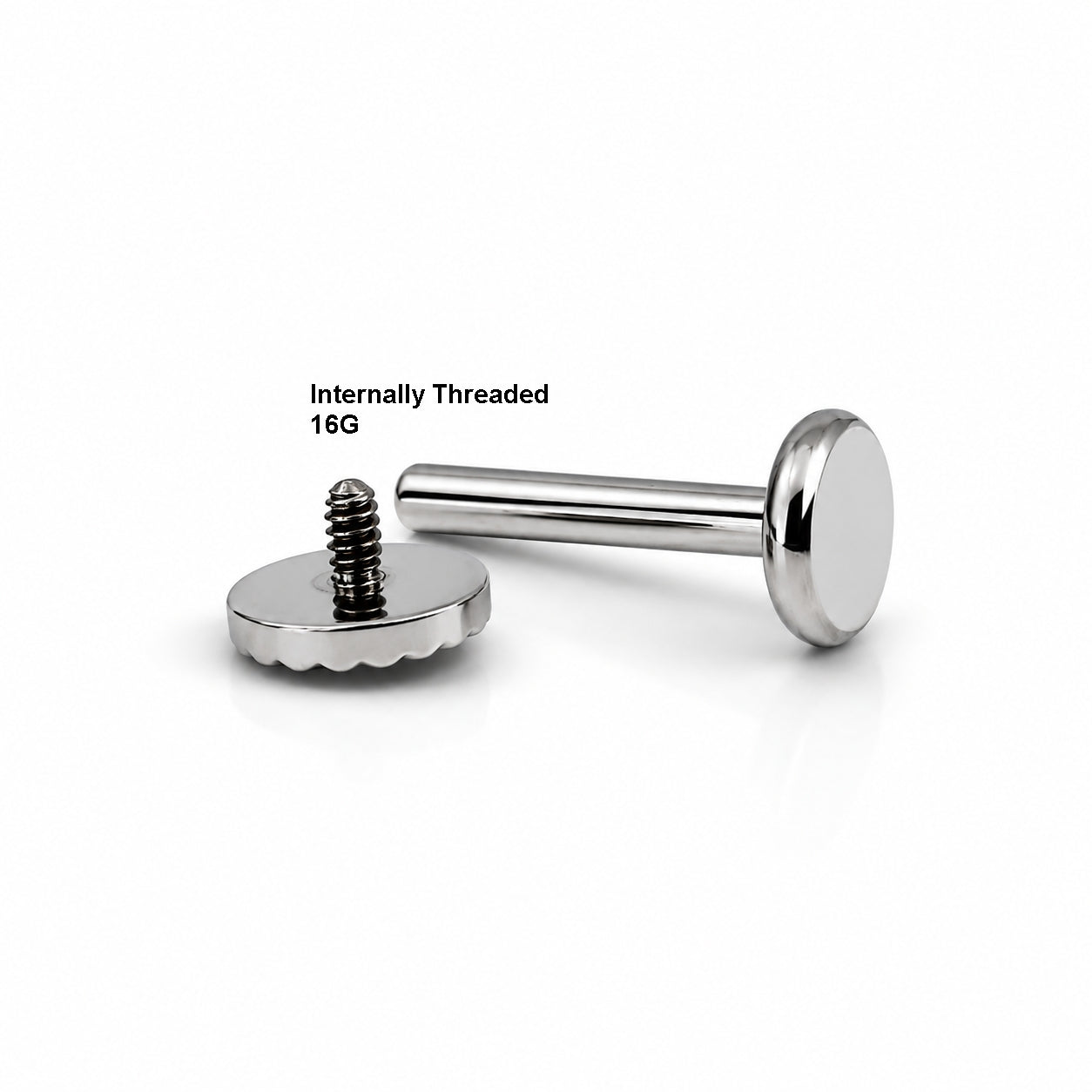 Titanium Textured Sun Disc Stud