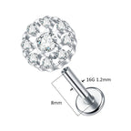 ASTM F136 Titanium 16G (1.2MM) Internally Threaded Circle Piercing Stud