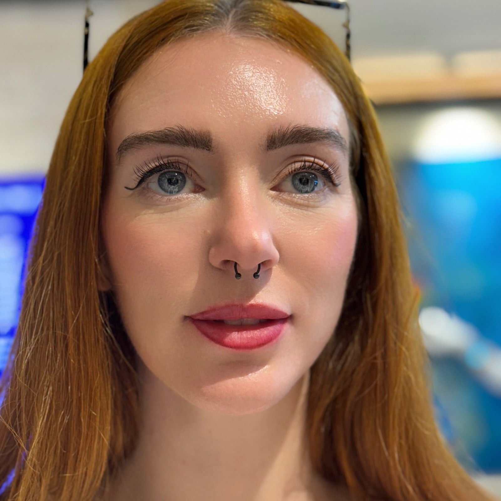 Titanium Black Horseshoe Daith &amp; Septum Piercing Jewelry 16G 