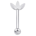 Titanium 16G (1.2MM) Internally Threaded Addidas Rook Eyebrow Piercing