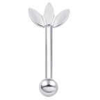 Titanium 16G (1.2MM) Internally Threaded Addidas Rook Eyebrow Piercing