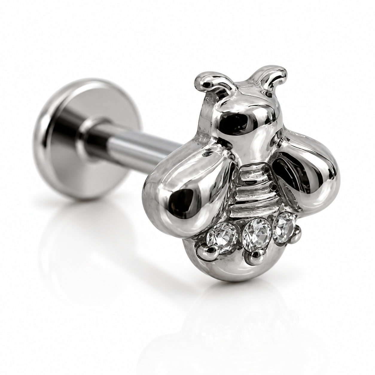 Titanium Bee Stud Earrings