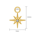 Charm_02 ASTM F136 Titanium Beautifull Piercing Dangling Star Charms