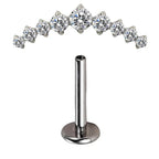 LAB_Curve_08 ASTM F136 Titanium 16G (1.2MM) Internally Threaded Helix Jewelry