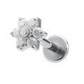 Lab_Flower_03 ASTM F136 Titanium 16G (1.2mm) Internally Threaded Flower Stud