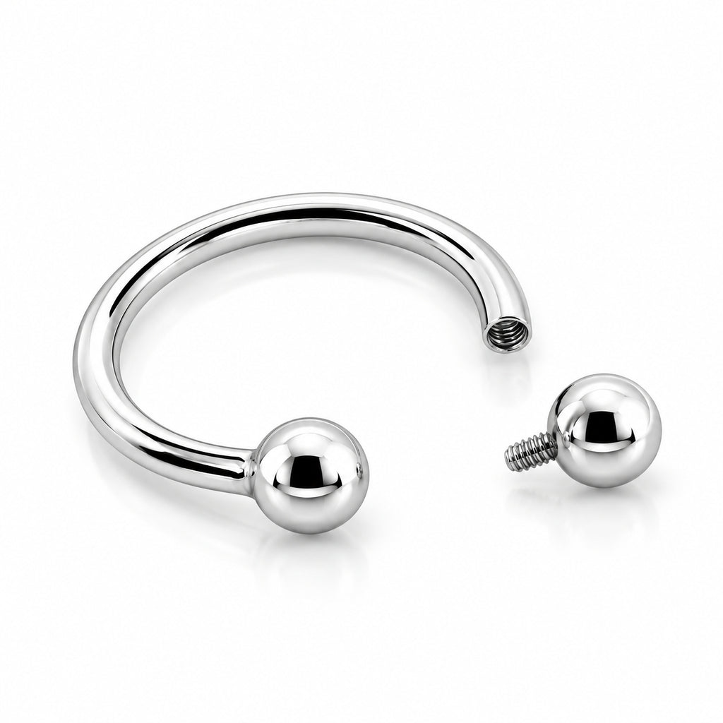 14K Gold Classic Circular Horseshoe – Daith & Septum