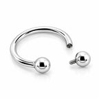 14K Gold Classic Circular Horseshoe – Daith & Septum