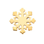 Titanium 16G (1.2MM) Internally Threaded Snow Flake Piercing Stud