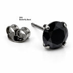 Titanium Black Solitaire Stud