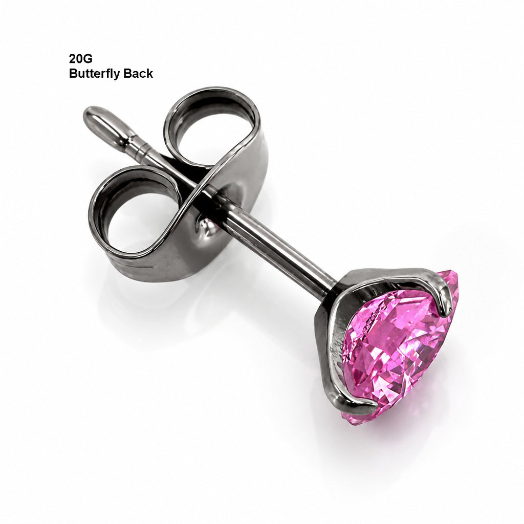 Titanium Blush Pink Stud