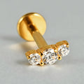 Titanium Internally Threaded 3cz Stud