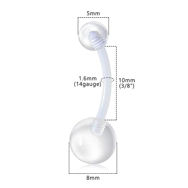 Bioflex Flexible 14G (1.6MM) Externally Threaded 10MM