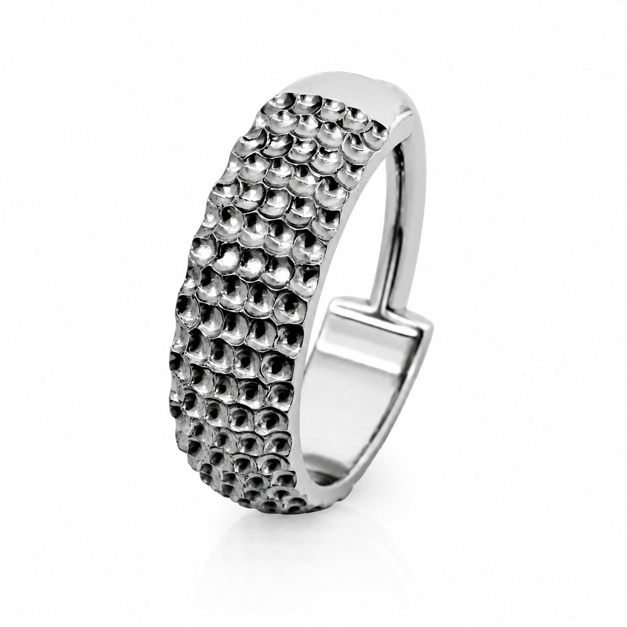 Titanium Textured Clicker Hoop