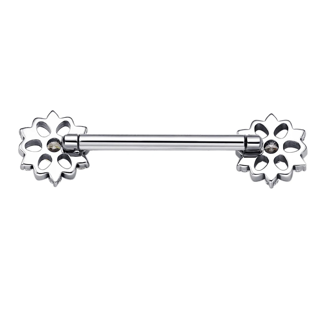 ASTM F136 Titanium Sunflower Nipple Piercing Jewelry 