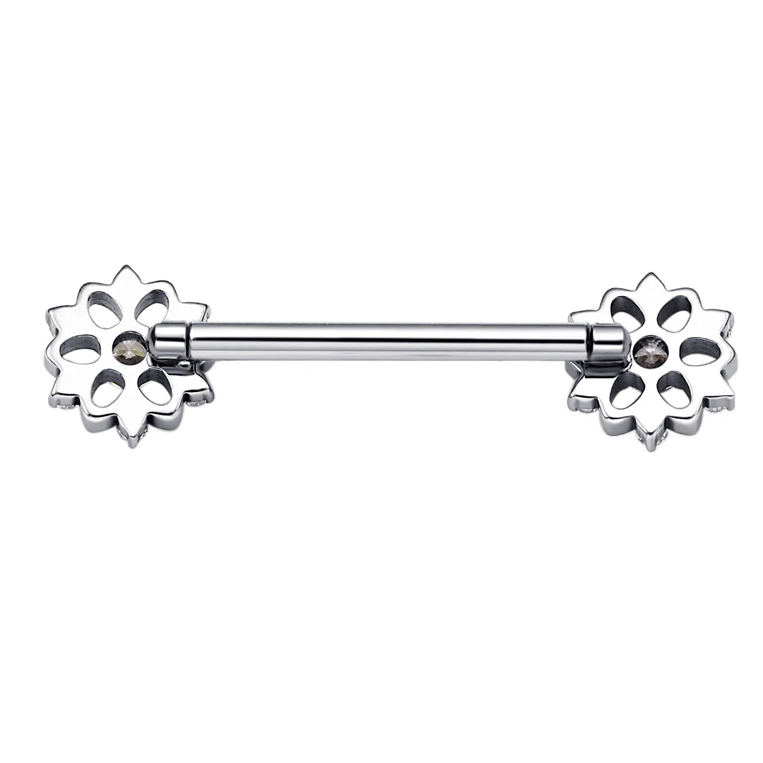 ASTM F136 Titanium Sunflower Nipple Piercing Jewelry 