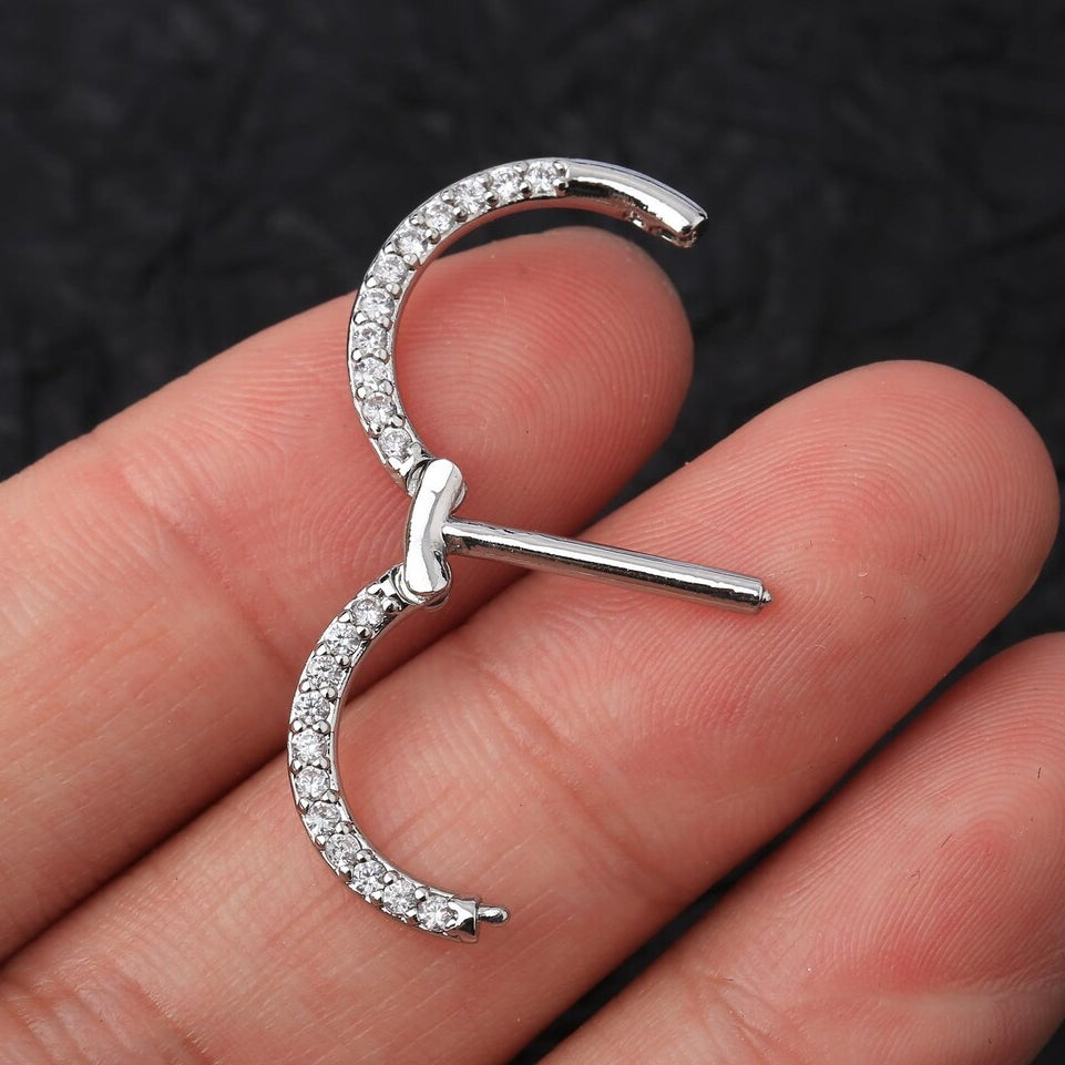 ASTM F136 Titanium Circle Barbell Nipple Piercing Jewelry 
