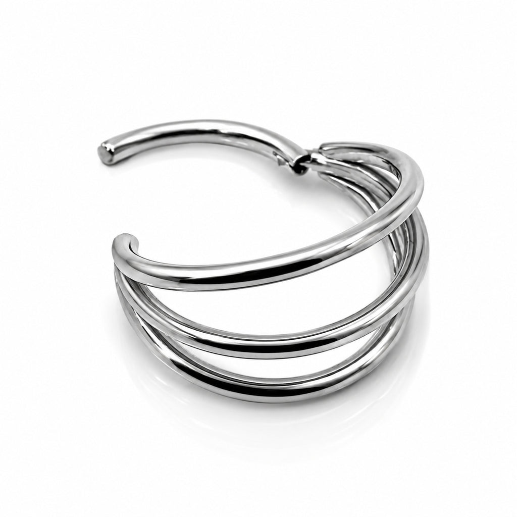 Titanium Three Layers Clicker Hoop