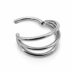 Titanium Three Layers Clicker Hoop