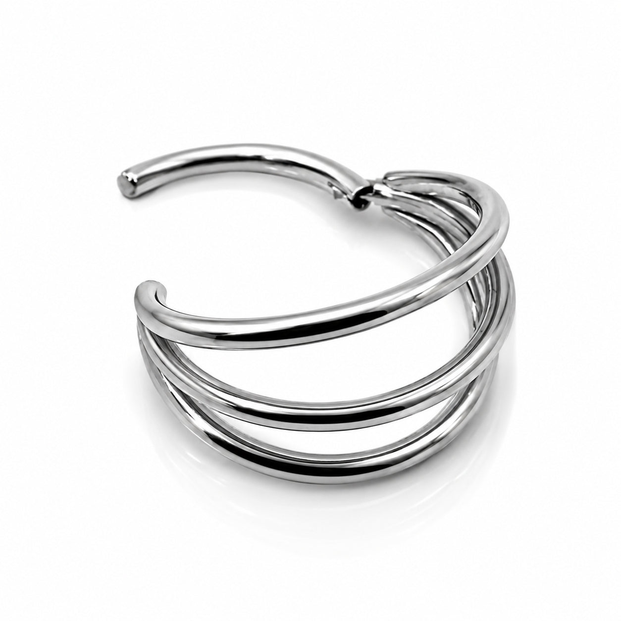 Titanium Three Layers Clicker Hoop