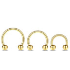 Titanium Horseshoe Daith &amp; Septum Piercing Jewelry 16G