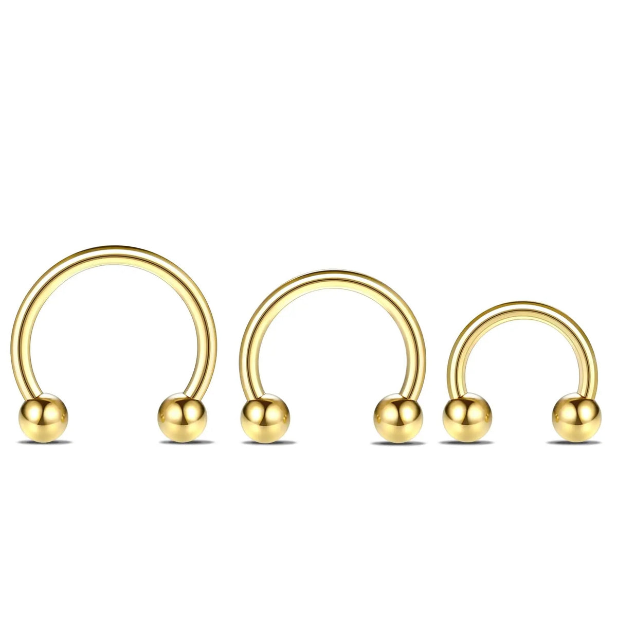 Titanium Horseshoe Daith &amp; Septum Piercing Jewelry 16G